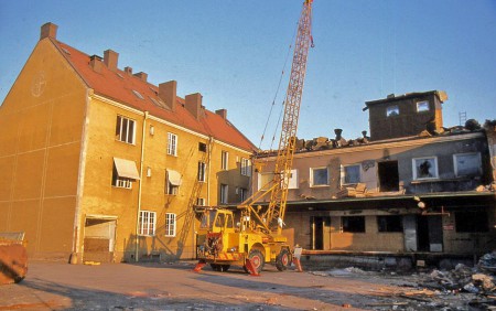 Rivnig av Bank &amp; Nilssons charkfabrik drevs sista åren av ÖAF på Platensgatan Lkpg. 2006